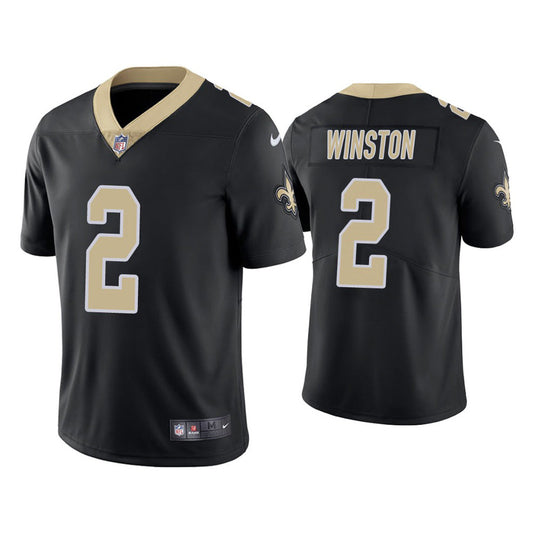 Men's New Orleans Saints Jameis Winston Vapor Jersey - Black