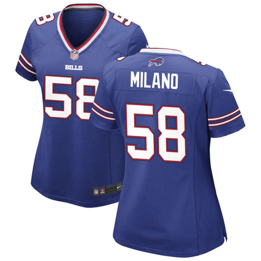 Matt Milano Buffalo Bills Nike Women's Game Jersey - Royal