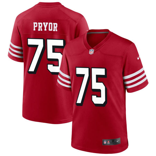 Matt Pryor San Francisco 49ers Nike Alternate Game Jersey - Scarlet