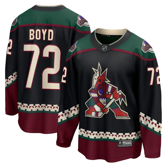 Travis Boyd Arizona Coyotes Fanatics Branded Home Breakaway Player Jersey - Black