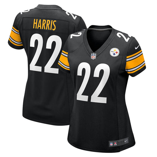 Women's Pittsburgh Steelers Najee Harris Team Game Jersey Black