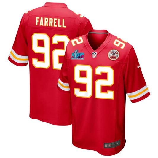 Neil Farrell Kansas City Chiefs Nike Super Bowl LVII Game Jersey - Red