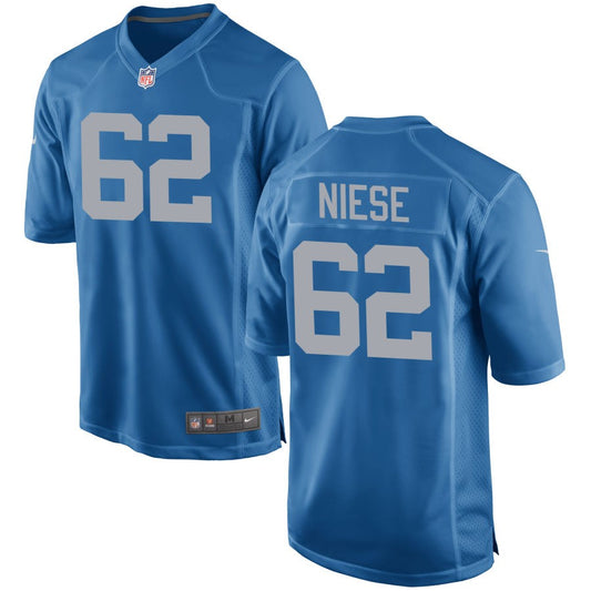 Michael Niese Detroit Lions Nike Throwback Game Jersey - Blue