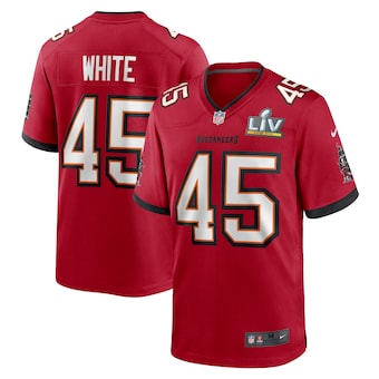 Men's Tampa Bay Buccaneers Devin White Super Bowl LV Game Vapor Jersey Red