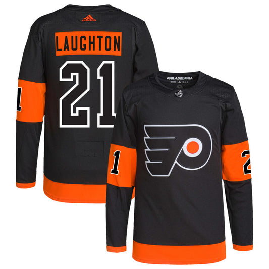 Scott Laughton Philadelphia Flyers adidas Alternate Primegreen Authentic Pro Jersey - Black