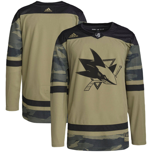 San Jose Sharks adidas Military Appreciation Team Authentic Practice Jersey - Camo