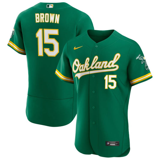 Seth Brown Oakland Athletics Nike Alternate Authentic Jersey - Kelly Green