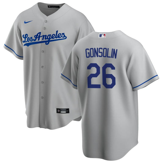 Tony Gonsolin Los Angeles Dodgers Nike Road Replica Jersey - Gray