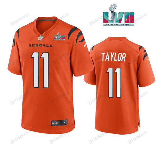 Trent Taylor 11 Cincinnati Bengals Super Bowl LVII Men Game Jersey