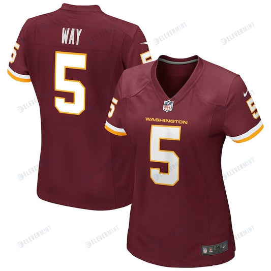 Tress Way 5 Washington Commanders Football Team Women Game Jersey - Burgundy