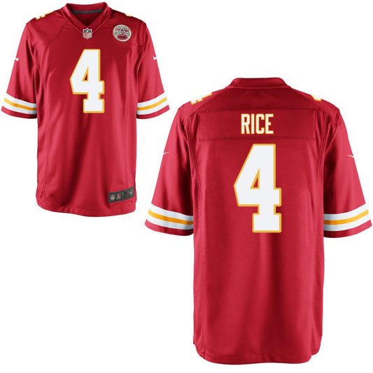 Rashee Rice Kansas City Chiefs Nike Youth Game Jersey - Red