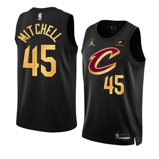 Men's Cleveland Cavaliers Donovan Mitchell Statement Edition Jersey - Black