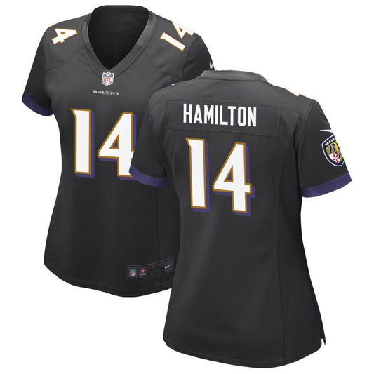 Kyle Hamilton Baltimore Ravens Nike Women's Alternate Game Jersey - Black