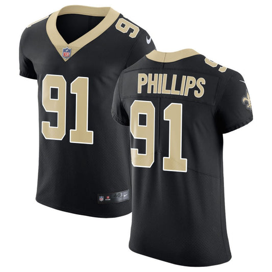 Kyle Phillips New Orleans Saints Nike Vapor Untouchable Elite Jersey - Black