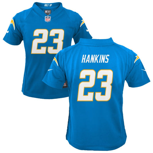 Matt Hankins Los Angeles Chargers Nike Youth Game Jersey - Powder Blue