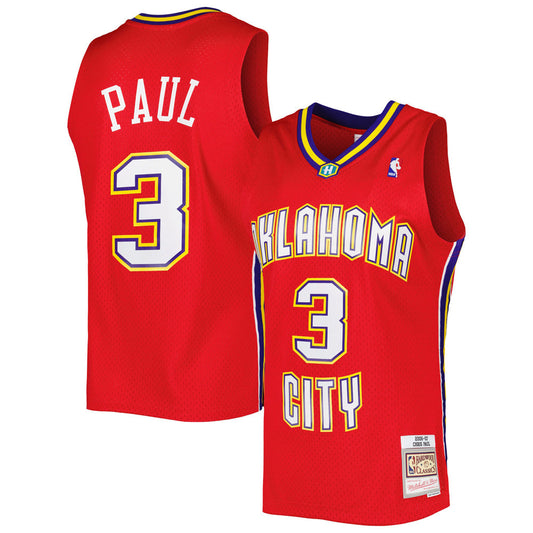 Men's New Orleans Hornets Chris Paul 2006-07 Hardwood Classics Jersey - Red