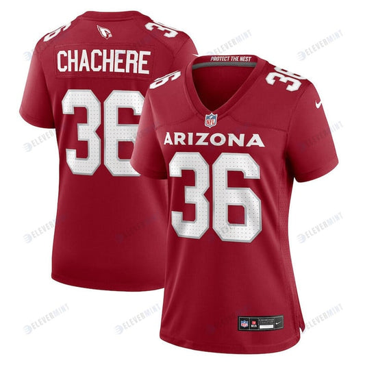 Andre Chachere 36 Arizona Cardinals Women Team Game Jersey - Cardinal