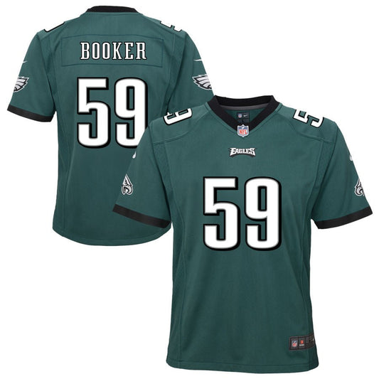 Thomas Booker Philadelphia Eagles Nike Youth Team Game Jersey - Midnight Green