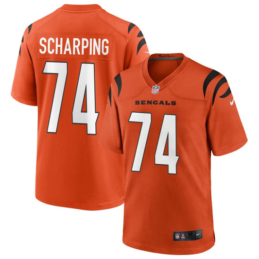 Max Scharping Cincinnati Bengals Nike Alternate Game Jersey - Orange