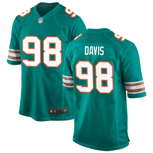 Raekwon Davis Miami Dolphins Nike Alternate Game Jersey - Aqua