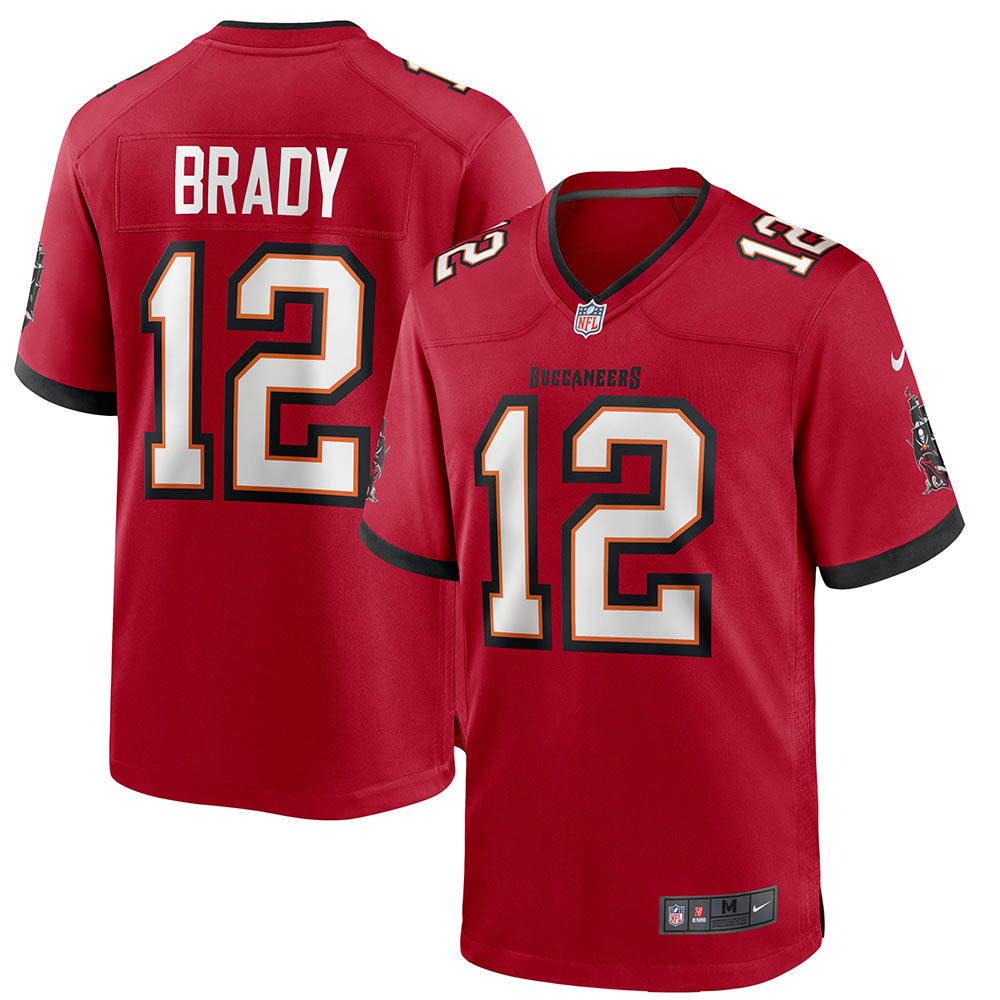 Men's Tampa Bay Buccaneers Tom Brady Game Jersey Red