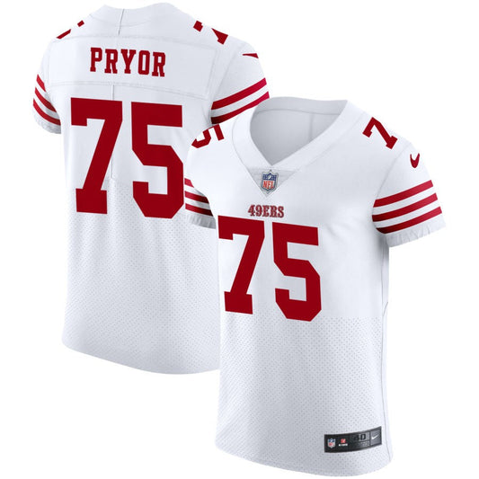 Matt Pryor San Francisco 49ers Nike Vapor Elite Jersey - White