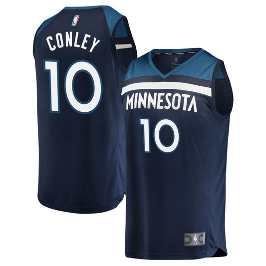 Mike Conley Minnesota Timberwolves Fanatics Branded Fast Break Replica Jersey Navy - Icon Edition