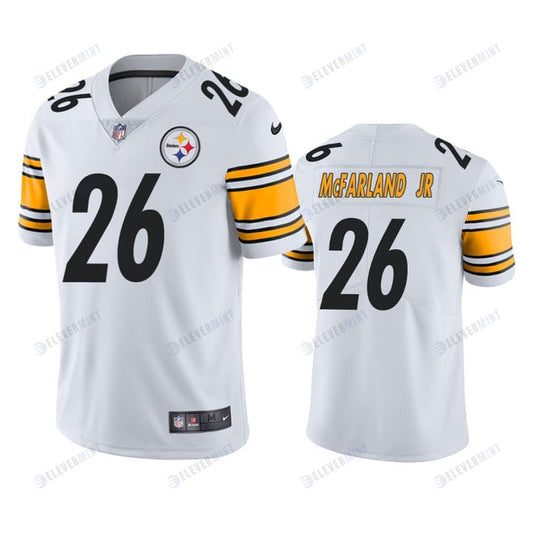 Pittsburgh Steelers Anthony McFarland Jr. 26 White Vapor Limited Jersey