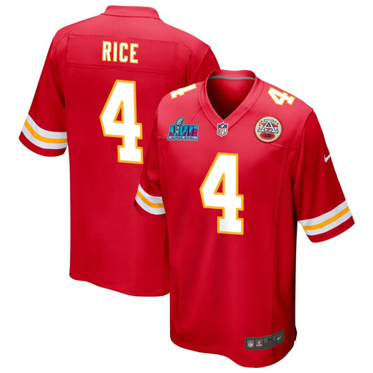 Rashee Rice Kansas City Chiefs Nike Super Bowl LVII Game Jersey - Red