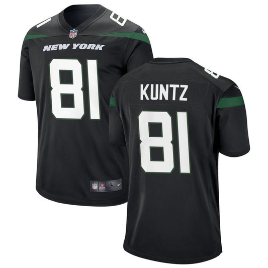 Zack Kuntz New York Jets Nike Alternate Game Jersey - Stealth Black