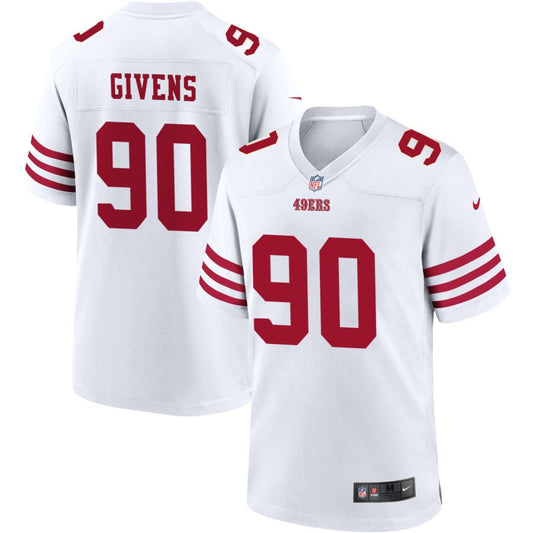 Kevin Givens San Francisco 49ers Nike Game Player Jersey - White