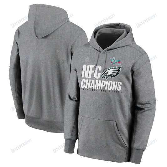 Philadelphia Eagles NFC Conference Champions Light Grey Pullover Hoodie