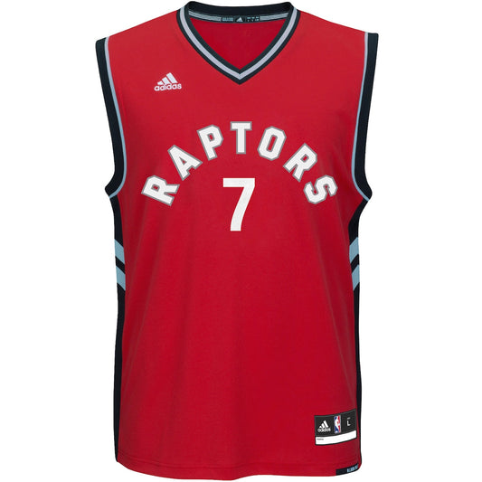 Men's Kyle Lowry adidas Raptors Road Replica Jersey - Red