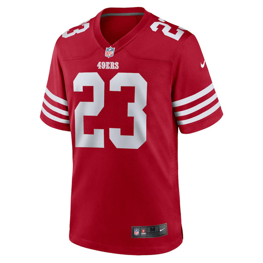 Men's Christian McCaffrey Nike 49ers Alternate Game Jersey - Red