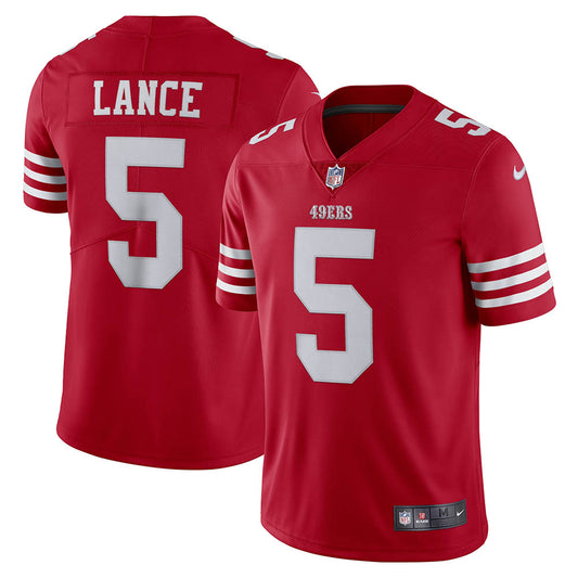 Men's San Francisco 49ers Trey Lance Vapor Limited Jersey Scarlet