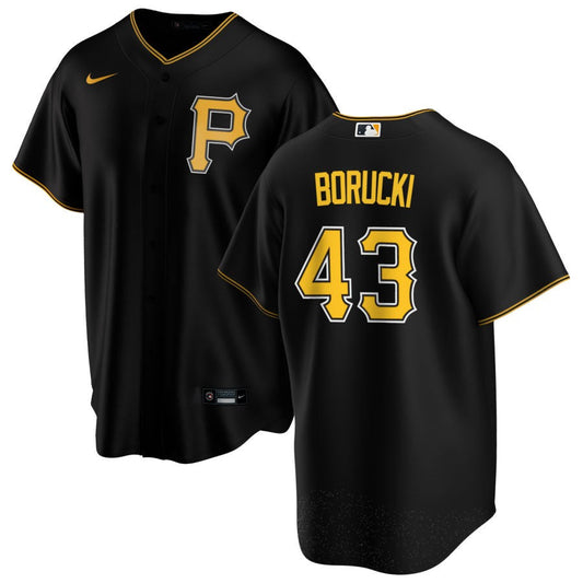 Ryan Borucki Pittsburgh Pirates Nike Alternate Replica Jersey - Black