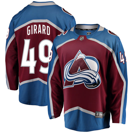 Samuel Girard Colorado Avalanche Fanatics Branded Breakaway Player Jersey - Burgundy