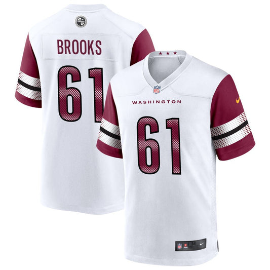 Mason Brooks Washington Commanders Nike Game Player Jersey - White