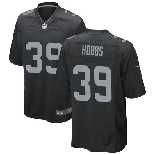 Nate Hobbs Las Vegas Raiders Nike Game Jersey - Black