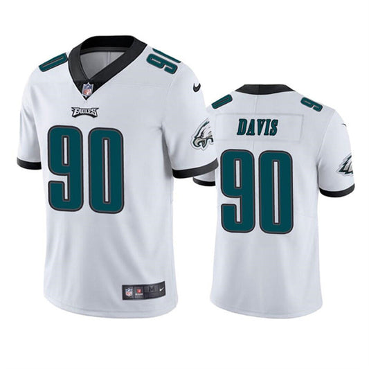 Men's Philadelphia Eagles Jordan Davis Vapor Jersey - White