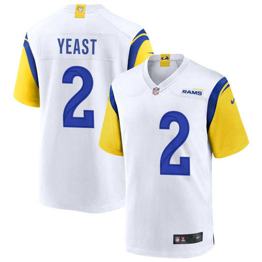 Russ Yeast Los Angeles Rams Nike Alternate Jersey - White