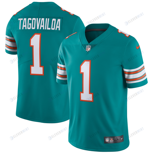 Tua Tagovailoa Miami Dolphins Alternate Vapor Limited Jersey - Aqua Jersey