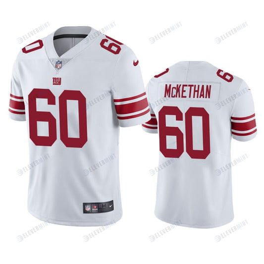 New York Giants Marcus McKethan 60 White Vapor Limited Jersey