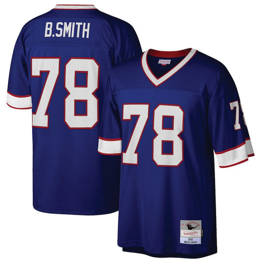 Men's Buffalo Bills Bruce Smith Mitchell & Ness Royal 1990 Retired Player Replica Jersey