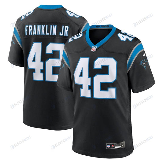 Sam Franklin Jr. 42 Carolina Panthers Team Game Men Jersey - Black