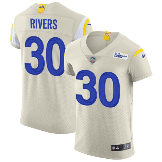 Ronnie Rivers Los Angeles Rams Nike Vapor Elite Jersey - Bone