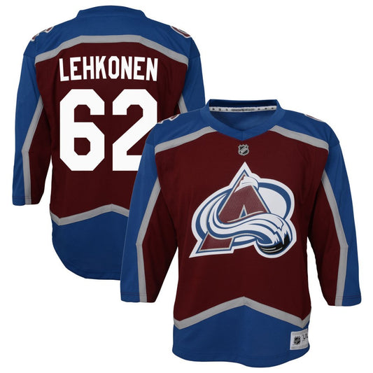 Artturi Lehkonen Colorado Avalanche Youth Home Replica Jersey - Burgundy