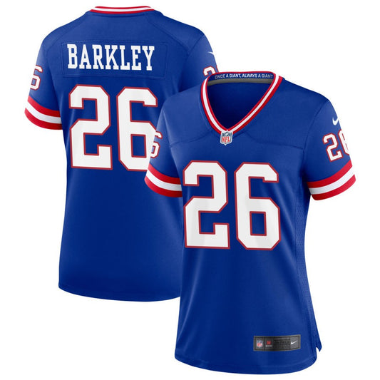 Saquon Barkley New York Giants Nike Women's Classic Game Jersey - Royal