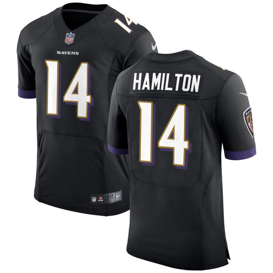 Kyle Hamilton Baltimore Ravens Nike Speed Machine Elite Jersey - Black