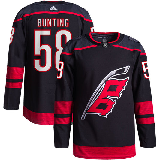 Michael Bunting Carolina Hurricanes adidas Alternate Primegreen Authentic Pro Jersey - Black